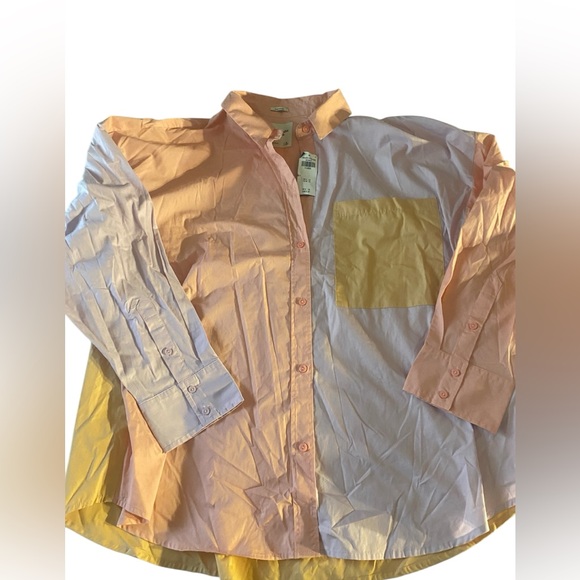 Abercrombie & Fitch women’s button down pastels XL nwts - Picture 1 of 8
